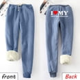 thumbnail image 1 of Simua Pantalons de Jogging en Molleton pour Femmes Bas Resserré Hiver avec Cordon de Serrage Taille Haute avec Poches, 1 of 5
