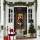 thumbnail image 5 of Christmas Door Cover Santa Claus Print Holiday Party Decoration Polyester Fabric Door Hanging for Home Indoor Outdoor Festive Decor, 5 of 6
