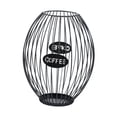 thumbnail image 2 of DimyFew Coffee Capsule Holder, Coffee Pod Storage Basket, Coffee Accessory Organizer with Elegant Hollow Design, Made of Iron for Kitchen, Office, Living Room L, 2 of 8