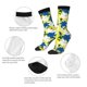 thumbnail image 4 of Fotbe Lilies Flowers Calcetas Largas con Estampado para Hombre y Mujer – Calcetas de Compresión Transpirables y Elásticas, Viajar y Uso Diario Talla 5-11, 4 of 6
