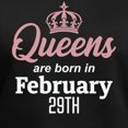 thumbnail image 3 of CafePress - Queens Are Born In February 29Th T Shirt - Women's V-Neck Dark T-Shirt, 3 of 4