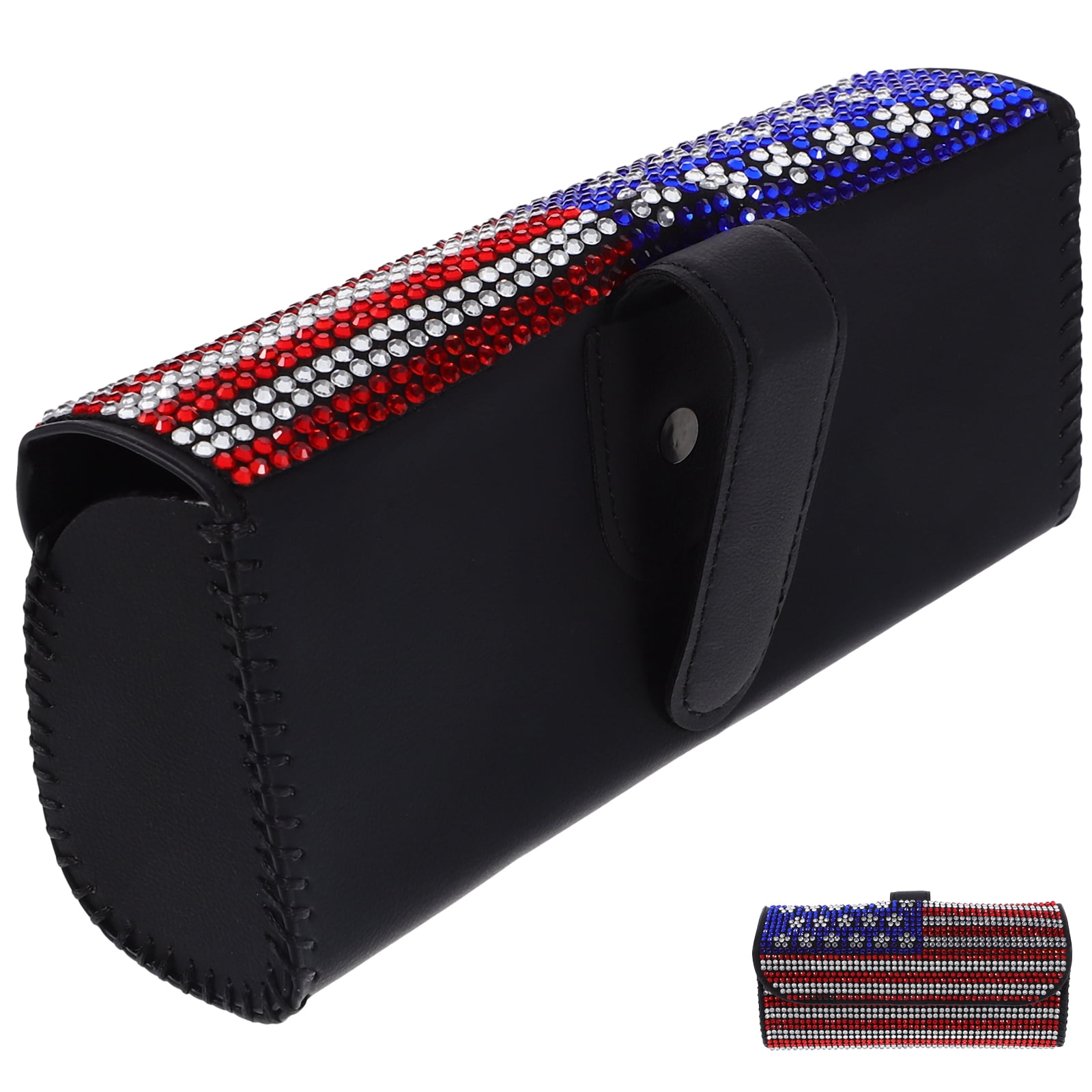 Ray-Ban Glasses Case Large Black, Leather, Unisex 