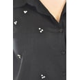 thumbnail image 4 of Blusa de lino con pedrería Roman Fashion /Tallas Extras, 5110 (Negro) negro 42, 4 of 8