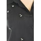 thumbnail image 4 of Blusa de lino con pedrería Roman Fashion /Tallas Extras, 5110 (Negro) negro 36, 4 of 8
