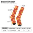 thumbnail image 7 of Knee High Socks for Men and Women, Cute Orange Piece Red Althletic Compression Socks, Support Long Tube Socks for Outdoor Sport, Calf Socks, High Stockings for Women Men, 7 of 7
