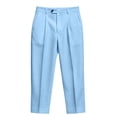 thumbnail image 5 of LODIENY Casual Dress Pants for Men Pleated Old Money Straight Leg Baggy Suit Slacks Fall Relaxed Fit Slacks Work Trousers with Pockets Light Blue L, 5 of 6