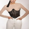 thumbnail image 5 of Gaines pour Femmes Couleur Unie Tube Top Taille Resserre-Corps, 5 of 5