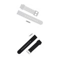 thumbnail image 1 of 2 Correas De Reloj Deportivas Impermeables De Silicona Con Cierre Desplegable, Color Blanco Y Negro., 1 of 9