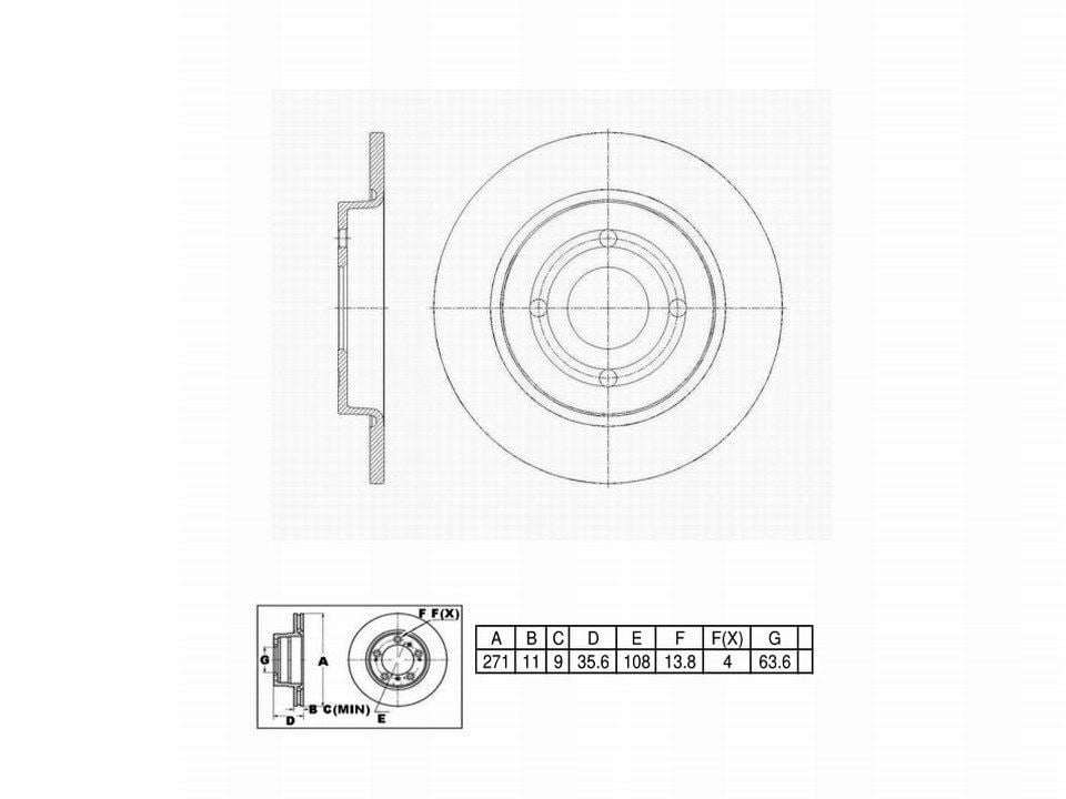 Winstop Brake Rotor, Rear WS252610, Ford EcoSport 2022-2018