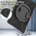 thumbnail image 4 of Funda protectora de color para Samsung Tab S7 Fe de 12,4 pulgadas con soporte para bolígrafo, anillo ajustable grande y protección contra golpes., 4 of 5
