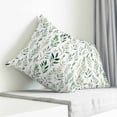 thumbnail image 4 of Throw Pillow Covers 16x16 Inch, Green Leaves Decorative Pillow Cases for Couch Sofa Bed, Vintage Country Botanical Pastoral Plant Cotton Linen Square Home Decor Pillowcases with Hidden Zipper, 4 of 7