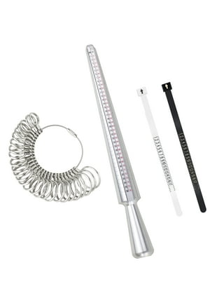 2 Pcs Ring Sizer Set, Jewelry Measurement Plastic Finger Sizer Ring Gauge  Measuring Tool Belt For Womens Mens Kids