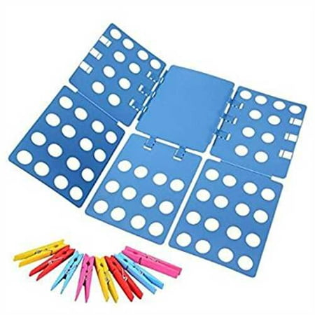 Ohuhu Clothes Folder with Towel Clips - Adult Dress Pants Towels T-shirt Folder / Shirt Folder/ Laundry Folder Board