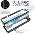 thumbnail image 3 of CoverON Apple iPhone 12 Case / iPhone 12 Pro Case (6.1"), Military Grade Full Body Rugged Slim Fit Clear Cover, Black, 3 of 9