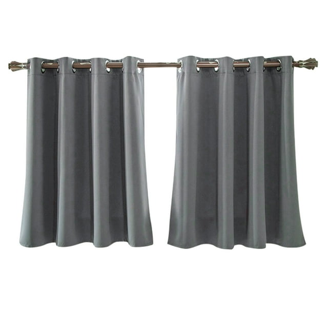 2PC Insulated Foam Lined Heavy Thick Grommet Window Curtain Panels