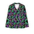 thumbnail image 4 of BiZtdJrK Sales Of The Day Womens Pajamas Sets Casual Button Lapel Long Sleeve Tops Matching Wide Leg Pants Lounge 2 Piece Set 2025 Mardi Gras Sleepwear Outfits Multicolor L, 4 of 6