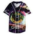 thumbnail image 2 of CloZee Jersey Merch Harajuku Thin button Baseball Uniform Men/Women Baseball Jersey For EDM Festivals Color6, 2 of 4