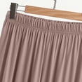 thumbnail image 4 of Costeam Womens Modal High Waist Wide Leg Lounge Pants Thin Soft Breathable Solid Color Loose Fit Casual Sleepwear Pajama Bottoms Long Trousers, 4 of 7