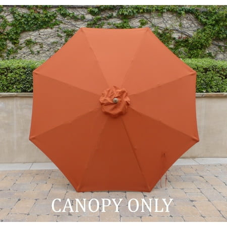 Formosa Covers 10ft Market Patio Umbrella Replacement Cover Canopy 8 Ribs Terracotta Color Canopy Only Walmart Com Formosa Covers 10ft Market Patio Umbrella Replacement Cover Canopy 8 Ribs Terracotta Color Canopy Only Walmart Com