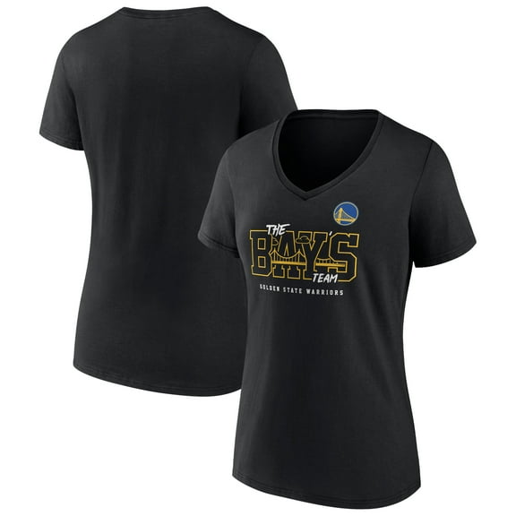 Women's Black Golden State Warriors Team Pride V-Neck T-Shirt