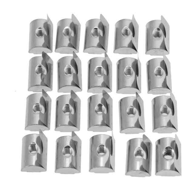 Shrapnel Nut Block M8 Shrapnel Nut Block Elastic Nut 40 Series Aluminum AccessoriesM8 20pcs