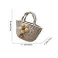 thumbnail image 3 of Shipiny Cute Casual Woven Bag Women's Handbag Uncomplicated Style Storage Bag Suitable for Daily Commuting Use Ideal Gift for Women, Home Goods, Household Supplies, D, 3 of 6
