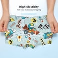 thumbnail image 3 of Yiaed Cartoon Car Racing Print Boys' Boxer Briefs Cotton Casual Stretch Comfort Boys Boxers - Kids Boxer Briefs Underwear for Boys (6-18)-Medium, 3 of 5