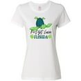 thumbnail image 3 of Inktastic Port St. Lucie, Florida Happy Sea Turtle Women's T-Shirt, 3 of 5