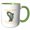 Green/White, variant on 3drose, Washington Territory Fish the Steelhead Trout, 15oz Mug