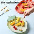 thumbnail image 4 of Trayknick Adorable Strawberry Shape Fruit Plate Bright-colored Bright-colored Plastic Food Plate for Home, 4 of 13