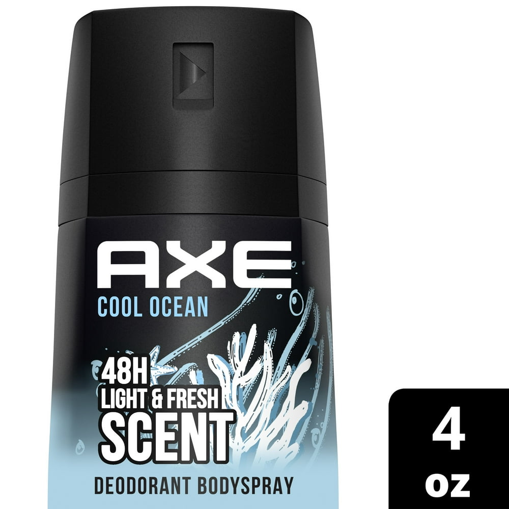 Axe Cool Ocean Body Spray for Men, 4 Oz