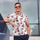 thumbnail image 4 of Fotbe Watercolor Wine Camiseta Polo de Golf para Hombre con Estampado – Camisa Deportiva Transpirable con Cuello Abotonado-XX-Large, 4 of 6