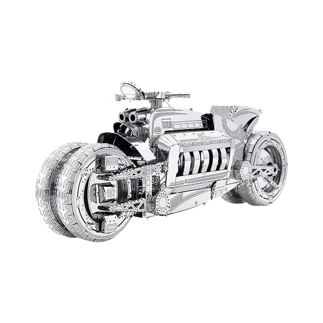 Modelo, decoración de escritorio, rompecabezas, motocicleta, metal, montaje DIY, juguete rompecabezas 3D