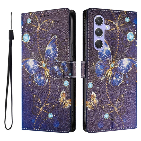 FOXDOCK Funda Tipo Cartera para Samsung Galaxy A55 con Soporte y Correa – Diseño de Patrones Lindos