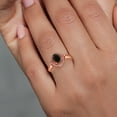 thumbnail image 4 of Gem Stone King 1.04 Ct Oval Black Onyx 18K Rose Gold Plated Silver Ring (Size 5), 4 of 4