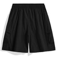 thumbnail image 2 of Hurxie Women's Casual Elastic Waist Drawstring Loose Fit Multi-Pockets Outdoor Cargo Shorts Black,4XL, 2 of 7