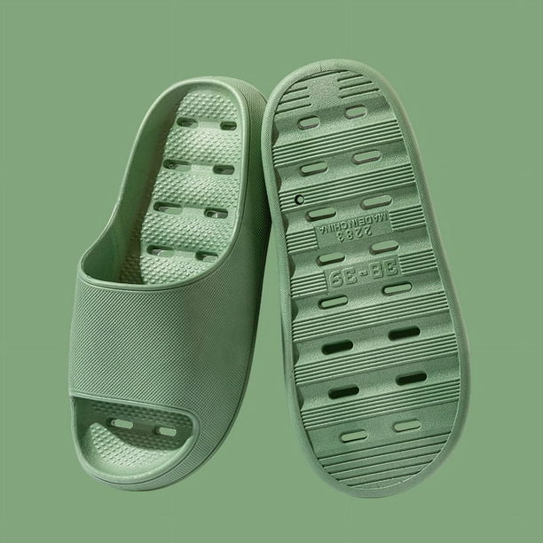Zapatillas de mujer para el verano, para el hogar, para interiores, antideslizantes, para el baño, para amantes del baño, sandalias con suela gruesa y sin fugas