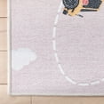 thumbnail image 4 of Well Woven Kids Rugs Traffic Modern Pink Printed Distressed Machine Washable 6' x 9' Area Rug, 4 of 7