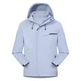 thumbnail image 5 of 3-in-1 Windbreaker Jacket for Women Men Fall Winter Detachable Fleece Windproof Waterproof Zip Up Ski Jacket Outerwear, 5 of 7