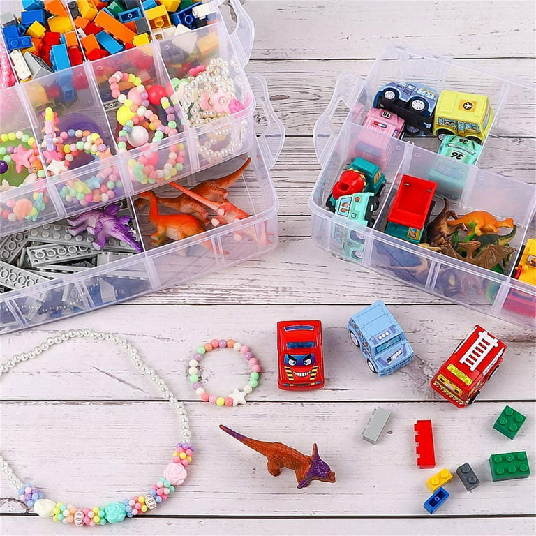 Clear Craft & Sewing Supplies Storage Box, Arts & Crafts Container  Organizer Box 