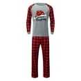 thumbnail image 5 of KHONTS Family Christmas Pajamas Sets Cute Gnome Graphic Long Sleeve Plaid Shirt and Pajama Pants Xmas Loungewear Sets 2-Men L, 5 of 5