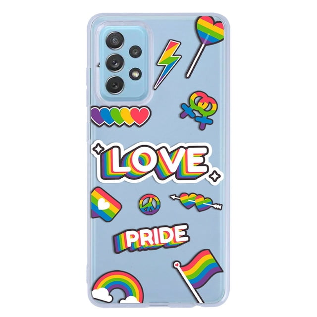 Funda Antigolpes para Galaxy A72 InstaCase Pride LGBTT Love, Protector, Plástico TPU, 2mm