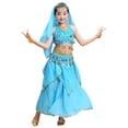 thumbnail image 4 of Wxolcjlv Girls Ethnic Outfits Kids Belly Dance Sequins Camisole Skirts 4Pc Set, Sizes 2-13, 4 of 4