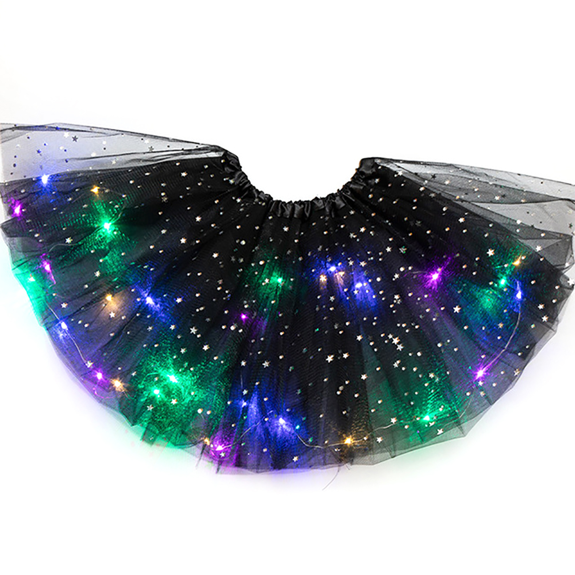 Kids Girls Baby Party Tutu Skirt Fancy Costume LED Light Up Pettiskirt Ballet AG