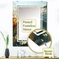 thumbnail image 3 of Designart "Sunset Waves Verdant Green Beauty" Coastal Oversized Wall Mirror - Beach Coastal Entryway Big Wall Mirror - Multiple Color Options, 3 of 6