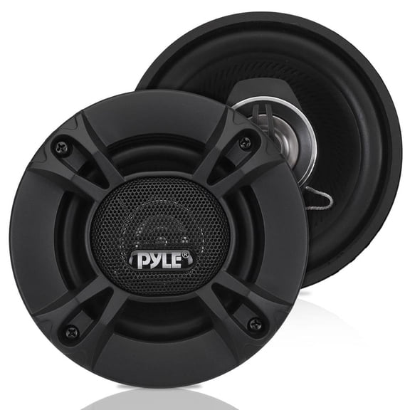 Pyle 4” Two-Way Coaxial Speaker System, 240 Watt Loud Audio Speakers, 4 Ohm Impedance, High-Temp ASV Voice Coil (Pair)