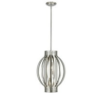 4 Light Pendant in Metropolitan Style 16 inches Wide By 22 inches High-Brushed Nickel Finish Bailey Street Home 372-Bel-2019924