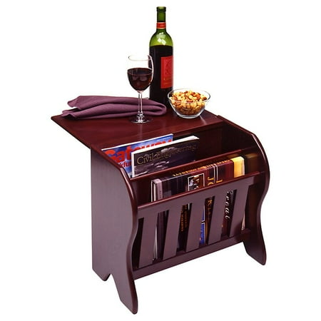 Magazine Rack with Side Flip Top