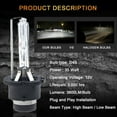 thumbnail image 6 of D2S HID 8000K Headlight Bulbs for Infiniti G35 2005-08 G37 2008-14 Coupe Sedan, 6 of 7