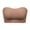A1 Khaki, variant on Luysn Seamless Strapless Bra for Women No Show Bra Invisible Bralette No Underwire Lightly Lined Bra Jelly Bra Comfortable Bra Tube Top Bralette Bandeau Bra Padded Push Up Bra Beige L